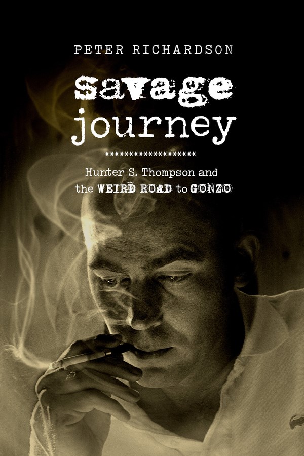 The cover for Peter Richardson's - 'Savage Journey'.